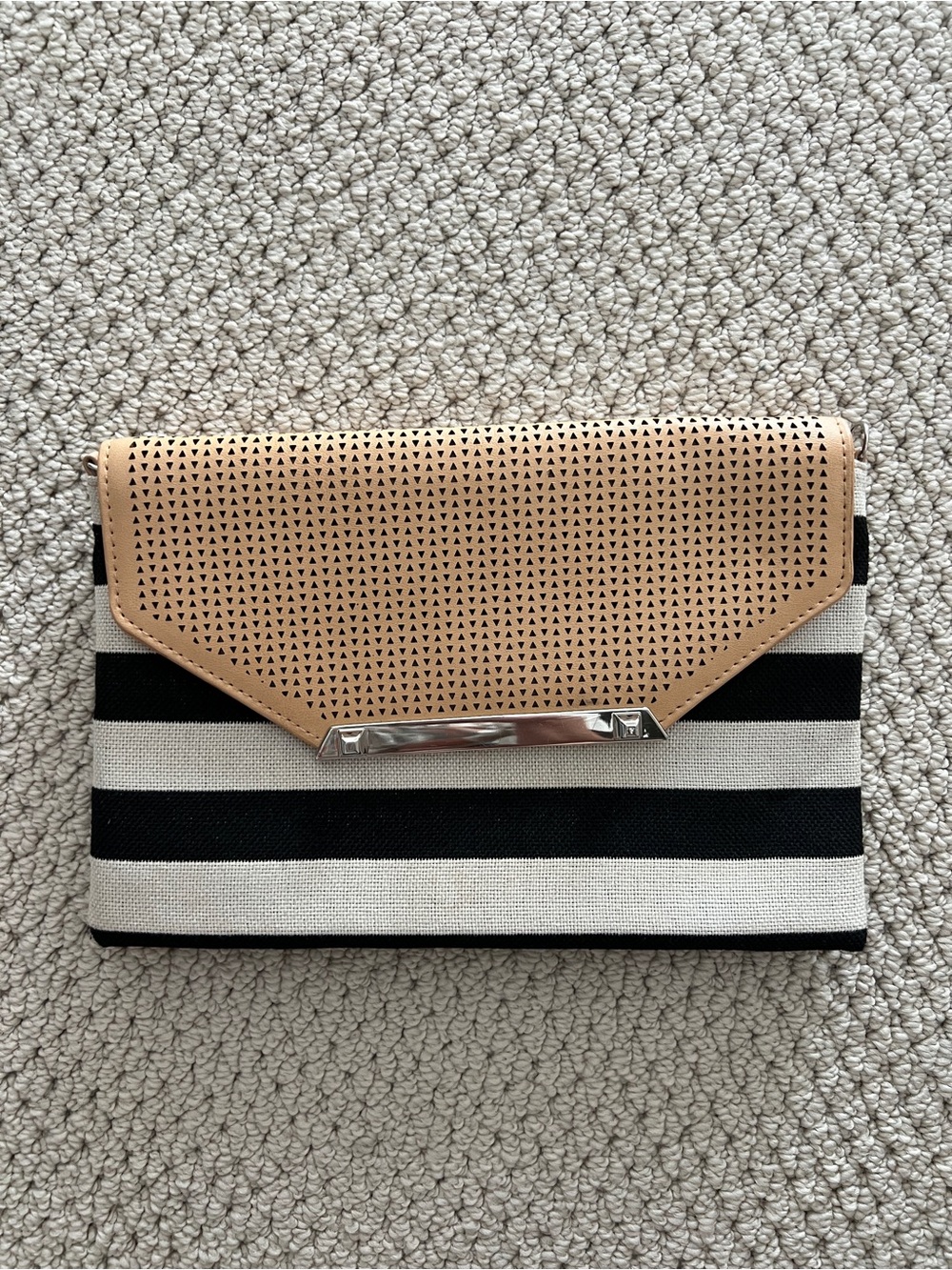 Stella & Dot Striped Clutch